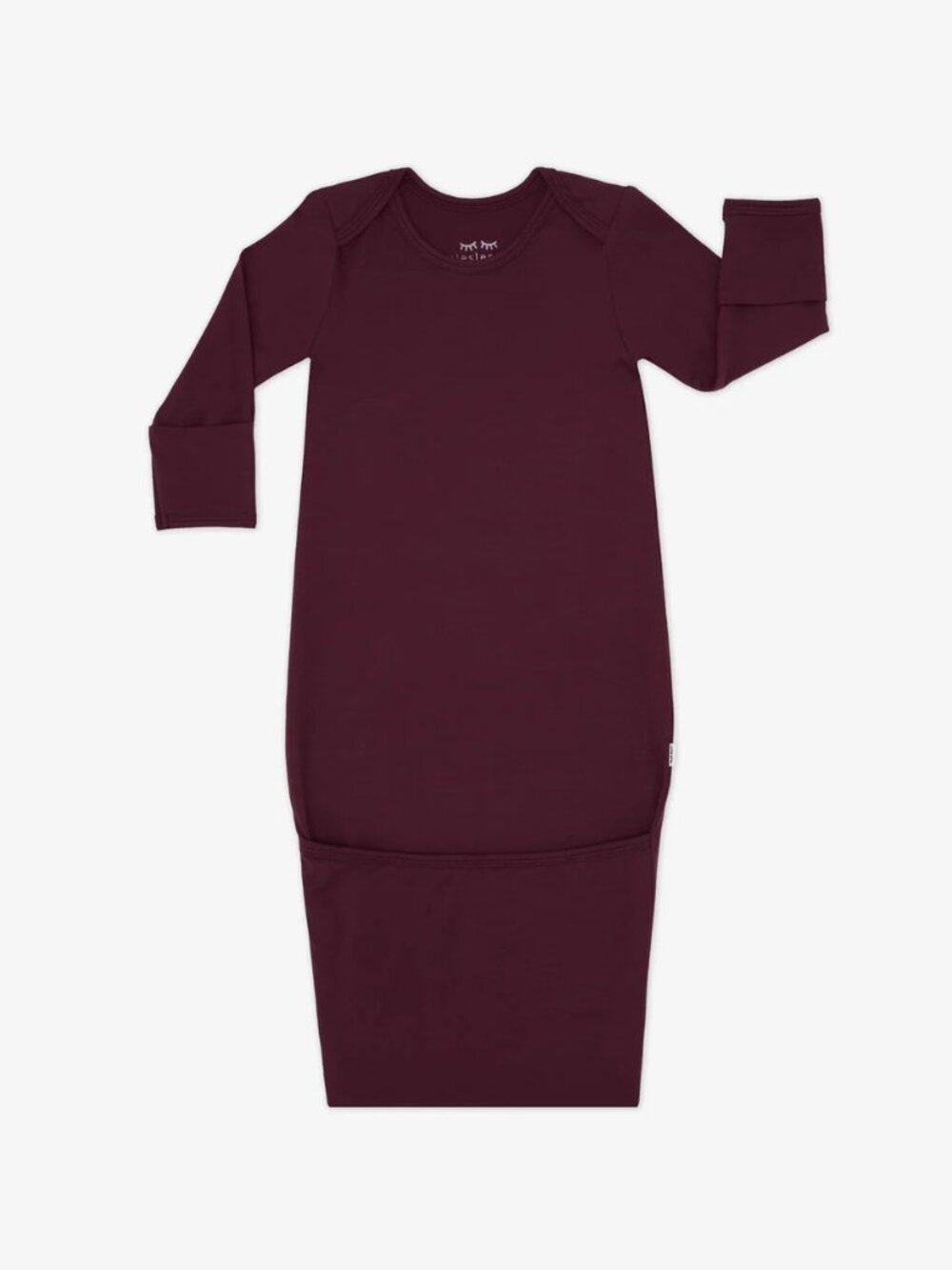Little Sleepies Classic Burgundy Infant Gown Bamboo Size Newborn Gender Neutral